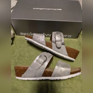 Cloudwalkers Silver Sandals 10W